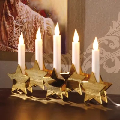 Produktbild von LED-Kunststoffleuchter gold