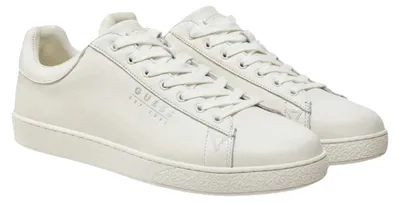 Image de Guess - Baskets à logo pour homme, cuir NA176 (44,5 EU) (blanc)