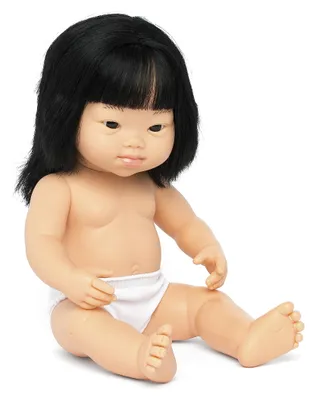 Image de Miniland Poupée asiatique avec syndrome de Down 38 cm Noir  Noir Taille unique