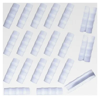 Produktbild von 20 Stück Rohrschellen für Gewächshausrahmen, Durchmesser 20 mm, Kunststoff, zur Befestigung von Folien und Netzen