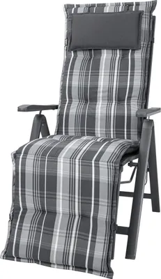 Produktbild von Auflage Relaxliege Sylt/Miami 90584-700 grau Streifen 173x48x8 cm Sun Garden
