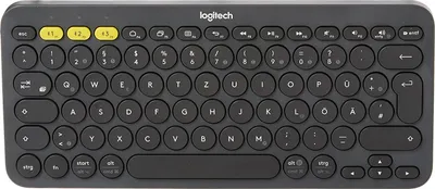 Produktbild von Logitech K380 Multi-Device, Mini, Kabellos, Bluetooth, QWERTY, Graphit