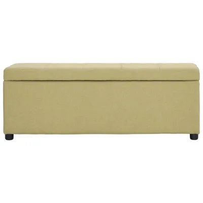 Immagine prodotto di vidaXL Panca con vano portaoggetti 116 cm Poliestere verde