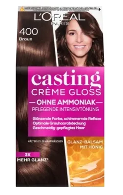 Zdjęcie produktu dla L'Oréal, Casting Creme Gloss, Farba do włosów, 400 Braun (PRODUKT Z NIEMIEC)