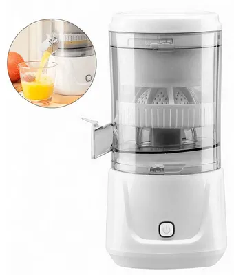 Produktbild von Mini Slow Juicer für Zuhause Büro & Reisen, Tragbarer Entsafter mit Fruchtfleischtrennung und USB Akku