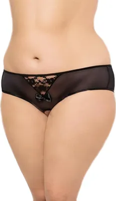 Productafbeelding van Plus Size String - Elegant en verleidelijk, in het zwart