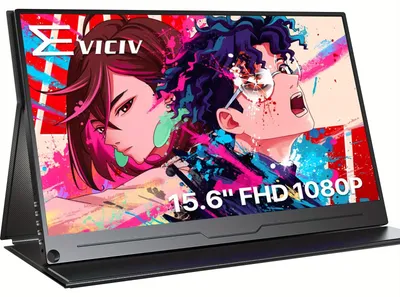 Productafbeelding van Portable Monitor - Draagbaar Scherm - Extra Laptop Scherm - USB-C Display - Full HD Monitor - 15,6 Inch