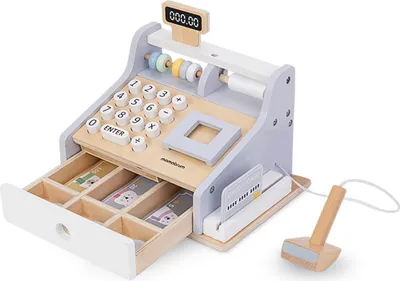 Obrázok produktu pre Drevená pokladňa s príslušenstvom