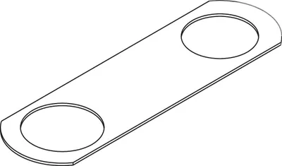 Immagine prodotto di hansgrohe AXOR Citterio C Plaque de montage, 49449000, 49449000