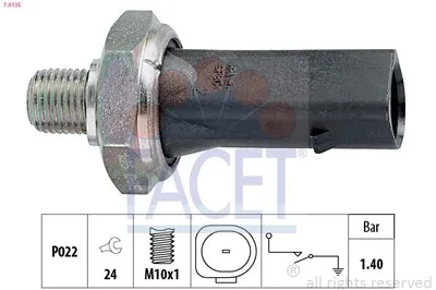 Produktbild von FACET 7.0135 Öldruckschalter Öldrucksensor für VW Golf IV Schrägheck (1J1) GOLF VI (5K1) Golf V Schrägheck (1K1) POLO (9N) TOURAN (1T1, 1T2)
