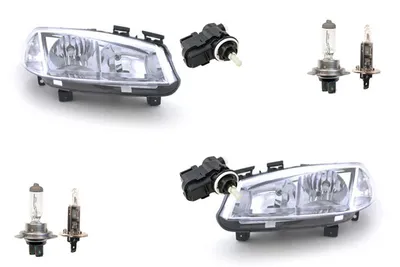 Zdjęcie produktu dla Johns, reflektory pasujące do Renault Megane II 02-05 z zestawem H7 H1 lewy + prawy z serwomotorem
