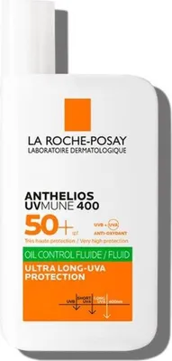 Imagen del producto de La Roche-Posay Anthelios UVMune 400 Oil Control, fluido SPF 50+, 50 ml