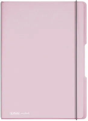 Produktbild von Herlitz Notizheft my.book flex Pastell A4 PP Cover rosè transparent mit 2x40 Blatt