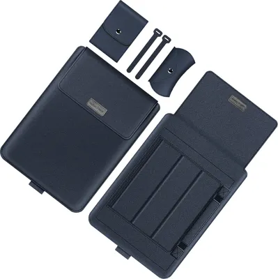 Obrázok produktu pre INF Puzdro na notebook, ochranné puzdro zPolyuretánkože Námornícka modrá 13-14 palcov