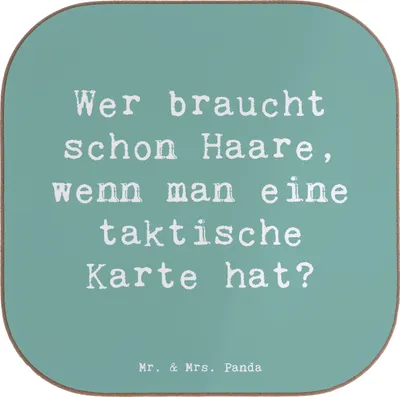Produktbild von Mr. & Mrs. Panda Untersetzer Tasse Spruch Fußballtrainer Einzigartig - Meeresbrise - Geschenk, Berufsalltag, Beruf, Tassenuntersetzer, kreative Geschenke, Berufe, Coaster