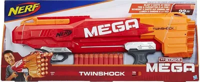 Produktbild von Nerf MEGA Twinshock B9894EU4, Orange/Rot