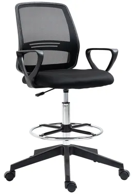 Productafbeelding van Vinscetto Vinsetto bureaustoel, ergonomische draaistoel, verstelbare hoogte met voetsteun, model 921-187