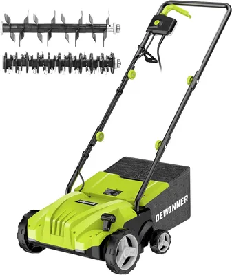 Obrázek produktu pro Elektrická vertikutátorka 2 v 1, provzdušňovač trávníku, výkon 1500 wattů, pracovní šířka 32 cm, sběrný koš 30 l, včetně provzdušňovacího válečku, odstraňovač plevele, pracovní hloubka