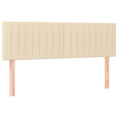 Produktbild von vidaXL Kopfteile Creme 144x5x78/88 cm Stoff