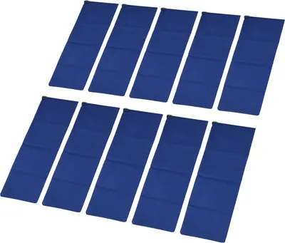 Image de 10pcs Sacs de sable pour inondation 600D Polyester Inondation Prevention Bag Reusable Flood Barrier Bag for House Door Window Garage Basement Dark Blue