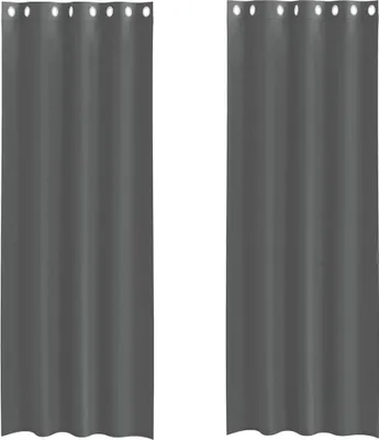 Obrázok produktu pre vidaXL Voálové záclony s očkami 2 ks. Tmavo šedé 140x300 cm