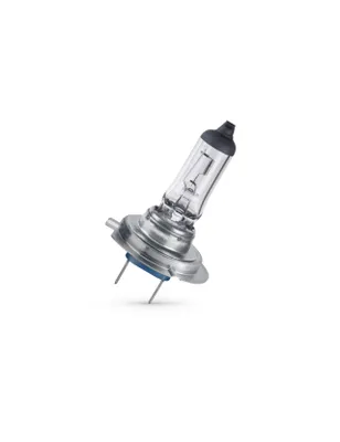 A single automotive headlight bulb on a white background.