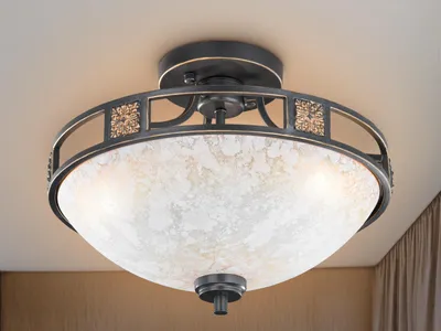 Produktbild von Trio Leuchten - Landhaus I Vintage Rustikale runde Deckenleuchte I Deckenlampe I Lampe I Leuchte rostfarben - QuintaI 3-flammig I Wohnzimmer I Schlafzimmer - Stahl Rund - LED geeignet E27