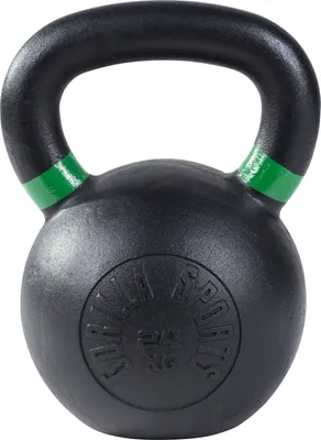 Produktbild von GORILLA SPORTS® Kettlebell - 24kg Gewichte, Gusseisen, Schwarz mit Farbmarkierungen - Kugelhantel, Kugelgewicht, Schwunghantel, Krafttraining Gewichten