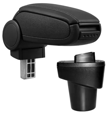 Image de Accoudoir central en cuir noir pour Citroën C1 II / pour Peugeot 108