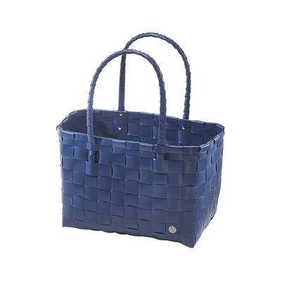 Produktbild von Kobolo torba na zakupy koszyk na zakupy pleciony plastikowy shopper - MARE XXL - niebieski