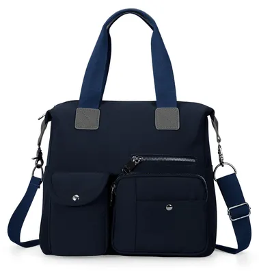 Produktbild von Omgoods – Wasserdichte Umhängetasche – Große Kapazität – Verstellbarer Schulterriemen – Nylon – Weiche Tasche – Mehrere Fächer – Handtasche