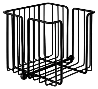 Produktbild von Serviettenhalter „Urban“, Serviettenspender aus verchromtem Metall, Serviettenständer für 1/4 Falz Servietten, inkl. Beschwerer, 19 x 19 cm, 18 cm Höhe, für 150 Servietten