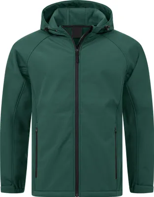 Produktbild von Mivaro Herren Softshelljacke mit Kapuze in Grün - Arbeitsjacke, wasserdicht & winddicht, atmungsaktiv, Regular Fit, Größen S bis 5XL
