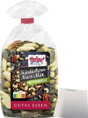 Produktbild von Hofgut Kürbiskern-Nuss-Mix (200g Beutel) + usy Block