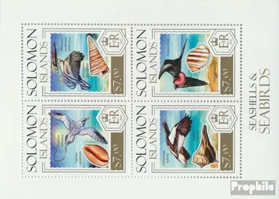 Produktbild von Briefmarken Salomoninseln 2013 Mi 2232-2235 Kleinbogen (kompl. Ausg.) postfrisch Muscheln und Seevögel