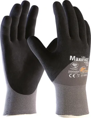Produktbild von 12 Paar ATG® Nylon-Strickhandschuhe MaxiFlex® Ultimate™ (34-875) 3/4 beschichtet,  Nitril beschichtet , Größe 7 (S)