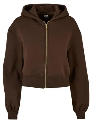Obrázok produktu pre Urban Classics - Dámska mikina s celoprepínacím zipsom TN758 (5XL) (hnedá)