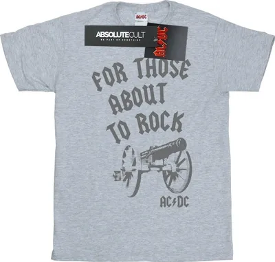 Produktbild von AC/DC - "For Those About To Rock" T-Shirt für Herren BI7036 (M) (Grau)