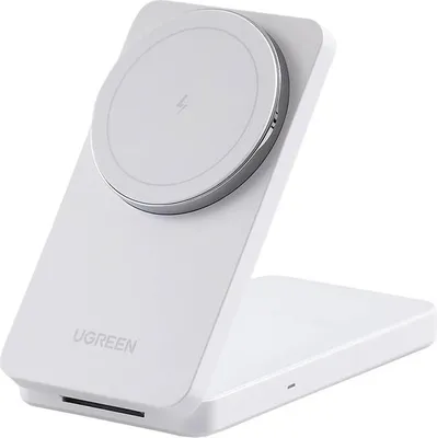 Immagine prodotto di 2W1 Caricatore induttivo Ugreen W528 per Iphone, Airpods, 20W (bianco)