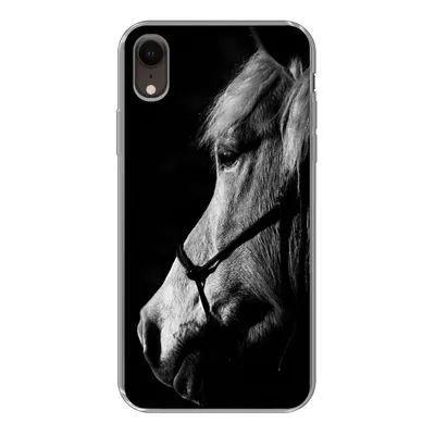 Produktbild von MuchoWow® Handyhülle Schutzhülle Hülle für iPhone XR Pferd - Halfter - Leicht Silikon Softcase Handy Hülle - Schutzdeckel