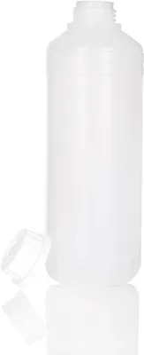 Image de BENBOW Bouteille en plastique HDPE 10x 500ml avec bouchon à vis et graduation pour une conservation sûre des liquides et produits chimiques