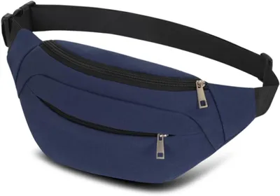 Imagen del producto de Riñonera impermeable, con 3 compartimentos, ligera, unidad, ideal para actividades al aire libre