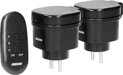 Image de ORNO Set de prises radio IP44 télécommande 2+1 mini (OR-GB-441)
