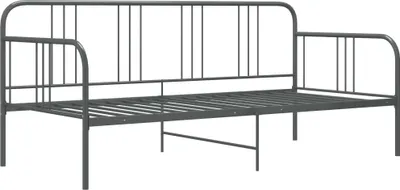 Obrázek produktu pro vidaXL Rozkládací pohovka Rám postele šedý kov 90x200 cm
