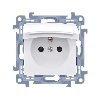 Zdjęcie produktu dla Kontakt-Simon CGZ1BZ.01/11, Biały, Plastik, IP44, 250 V, 86 mm, 44 mm