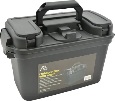 Produktbild von Outdoorbox mit Klappdeckel schwarz
