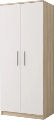 Zdjęcie produktu dla Szafa do pokoju dziecięcego OLEG - szerokość 80 cm, dąb sonoma / biały