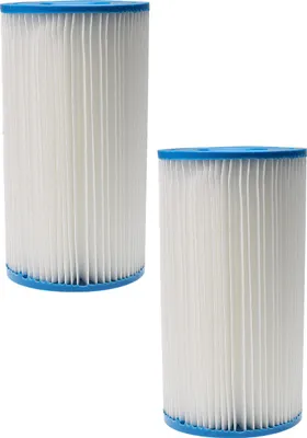 Produktbild von vhbw 2x Filterkartusche kompatibel mit Intex 28191CA, 28183MW, 28193EH, 28191EH, 28175EH, 28181K Swimmingpool, Filterpumpe - Wasserfilter Blau Weiß