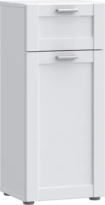 Produktbild von Bad-Unterschrank 1-türig 82 cm hoch Weiß
