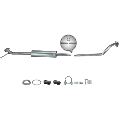 Produktbild von Auspuff Mittelschalldämpfer Opel Agila B 1.0 i, Suzuki Splash 1.0 i